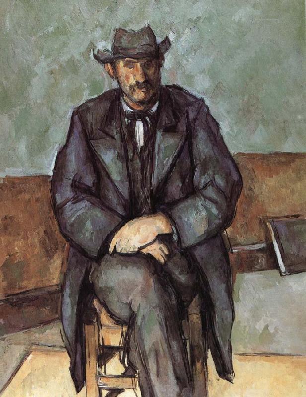 Paul Cezanne farmers sitting Norge oil painting art